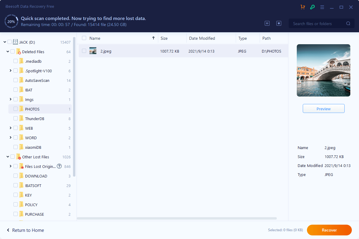How to Use iBeesoft Data Recovery to Recover Files 2